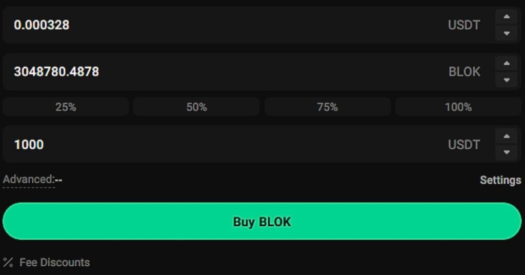 Buy Blok on Kucoin