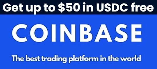 Get up to 50 USDC free in Coinbase