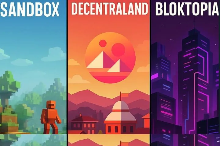Metaverse Sandbox Bloktopia Decentraland