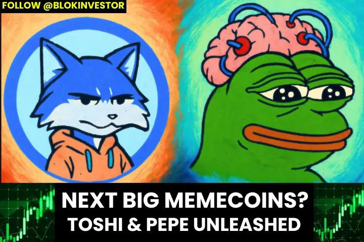 Memecoins TOSHI PEPU