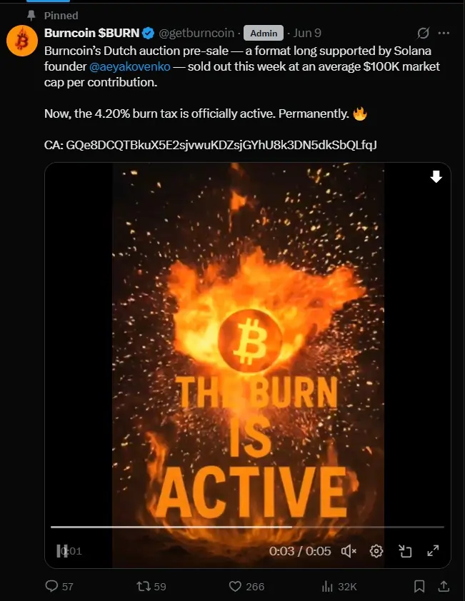 Burncoin Solana Memecoin